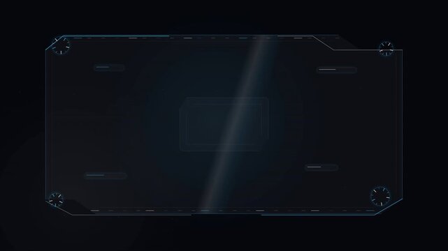 Transparent Digital Frame Showcase with Elegant Dark Background for Modern Interior Design Video