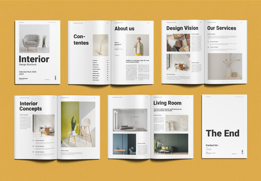 Interior Design Brochure Template