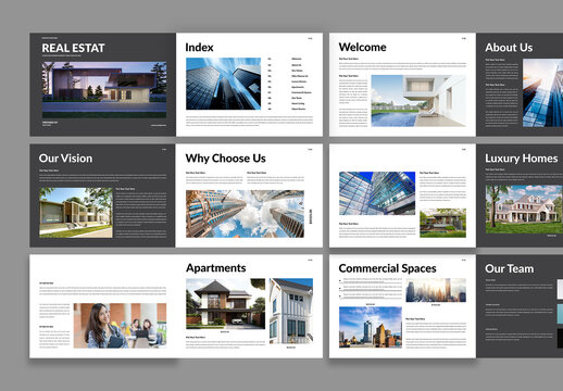 Real Estate Brochure Template Design