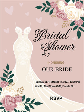 Bridal Shower Invitation" Images  Browse 1,301 Stock Photos, Vectors, and  Video | Adobe Stock