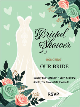 Bridal Shower Invitation" Images  Browse 1,301 Stock Photos, Vectors, and  Video | Adobe Stock