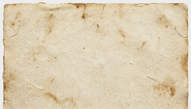 Vintage paper texture with brown stains.