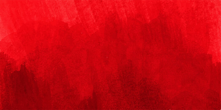 A dark vintage grunge red paint texture on an old aged paper wall surface creates a grungy material backdrop with an antique canvas pattern for a retro wallpaper design