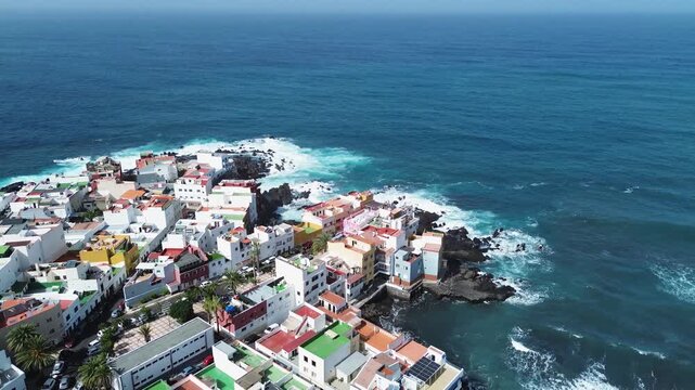 ocean in Puerto de la Cruz de Tenerife, Spain