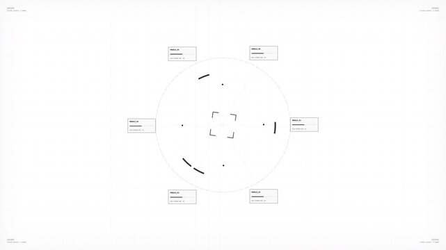Comprehensive Diagram of Data Flow and System Components in a Technical Network Illustration