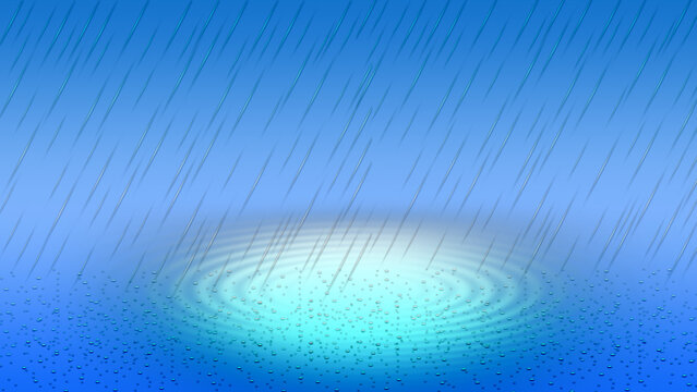 Gradient abstract Water Ripples,  Liquid Texture, Rain or water droplets background. Rainy season background for banner, wallpaper, poster, card, flyer, calander, cover page.