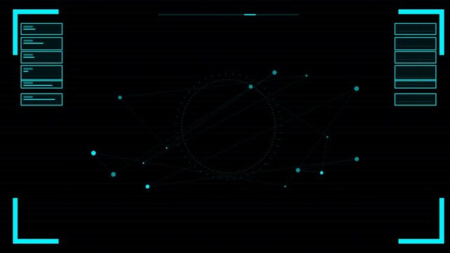 Dynamic 3D Space Motion Graphic Video Showcasing Star Maps and Celestial Navigation Animation