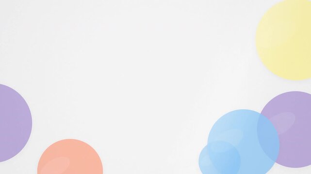 Vibrant Abstract Motion Animation Featuring Colorful Bubbles for Dynamic Visual Experience Video