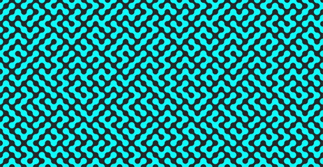 Plakat Blue cyber seamless vector pattern. Abstract wallpaper. Navy honeycomb pattern backdrop. Vector modern business, science, healthcare, medicine, technology, presentation background
