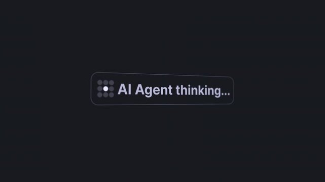 AI Agent Thinking Loading Animation - Modern AI Chatbot Interface