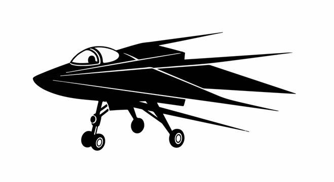 Retro futuristic flying saucer with large eyes on landing gear