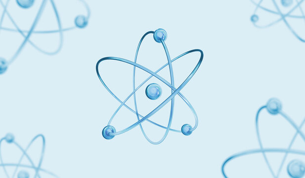 Molecular structure of atoms in scientific concept