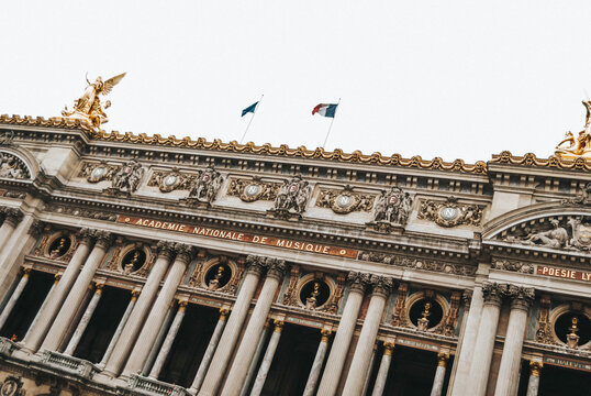 Facade of the National Music Academy in Paris