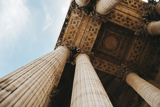 Majestic columns of Parisian architectural marvels
