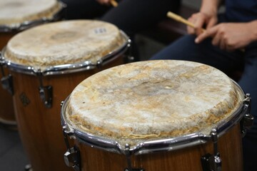Obraz premium Djembe Drum - Musical Performance Session