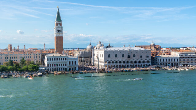Venice San Marco waterfront on the Grand Canal, Italy