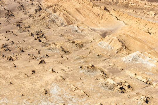 Aerial Atacama Desert texture background in Chile