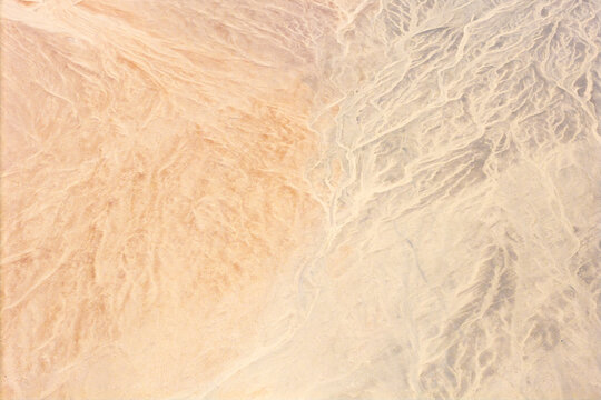 Aerial Atacama Desert texture background in Chile