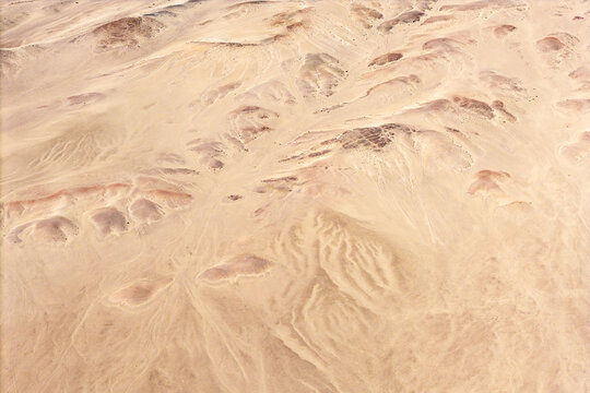 Aerial Atacama Desert texture background in Chile