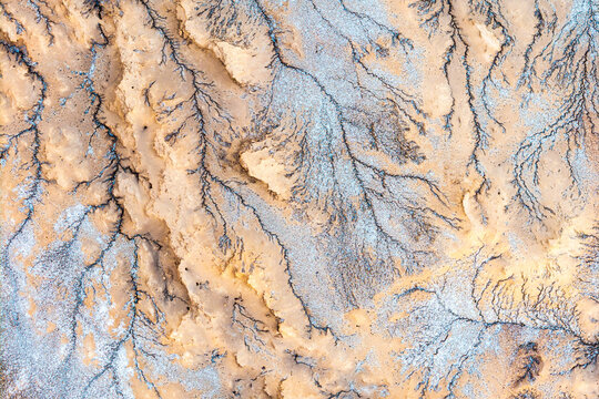 Aerial Atacama Desert texture background in Chile
