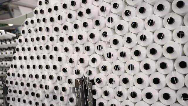 Polypropylene fiber production in a textile factory