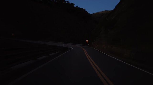 Big Sur Pacific Coast Highway Southbound 8 Ragged Point to San Simeon 05 Rear View MultiCam Driving Plate California USA