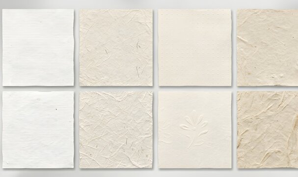 Minimal Handmade Paper Grain Textures &ndash; Luxury Neutral Background Collection