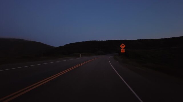Big Sur Pacific Coast Highway Southbound 8 Ragged Point to San Simeon 06 Front View MultiCam Driving Plate California USA