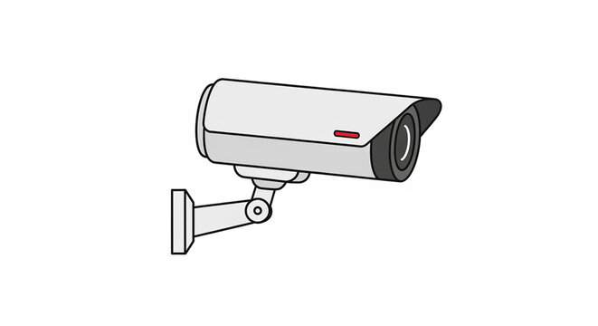 Modern security camera for monitoring outdoor areas and building safety systems