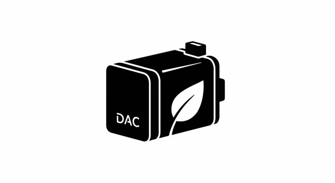 Compact DAC module with leaf symbol representing eco-friendly technology