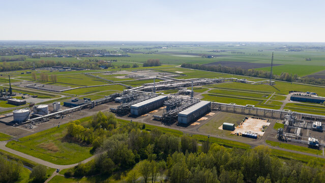 Aerial View of Grijpskerk Underground Gas Storage