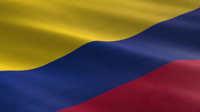 Colombia - waving flag loop