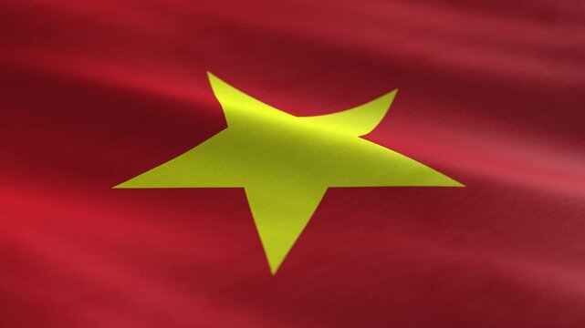 Vietnam - waving flag loop