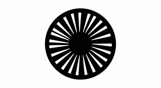 Abstract circular pattern with radiating lines creates a dynamic, geometric design.