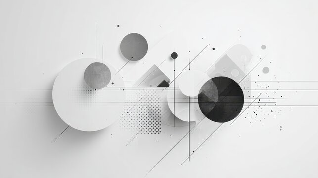 Abstract grayscale geometric background for business presentations