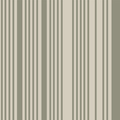 Obraz premium Seamless vertical stripes pattern in olive green and beige. Earthy tone striped geometric background texture. Classic retro varying width stripe fabric print. Minimalist parallel lines repeating.
