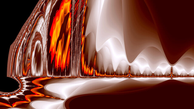 Burning Ship Fractal - Mini-Ship Bow in the Wester Armada