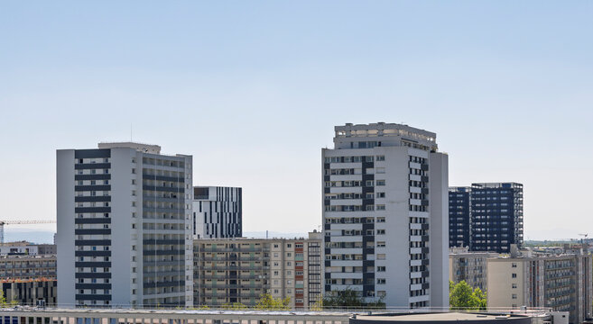 Social housing high-rises, in Strasbourg, France