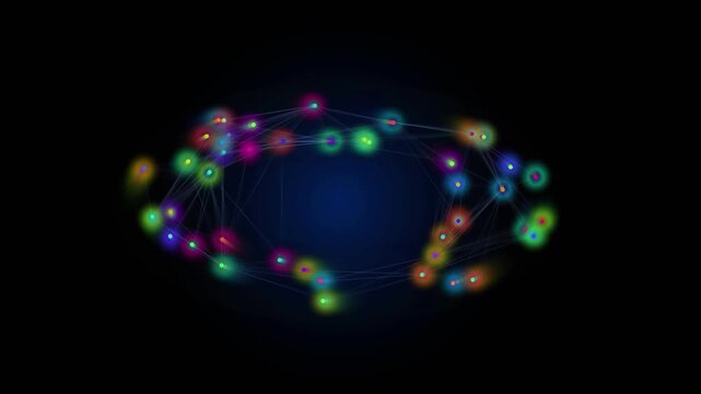 Colorful visualization of qubit motion inside a quantum computer, showing entanglement, error correction, interference, and quantum processing in a futuristic schematic style.