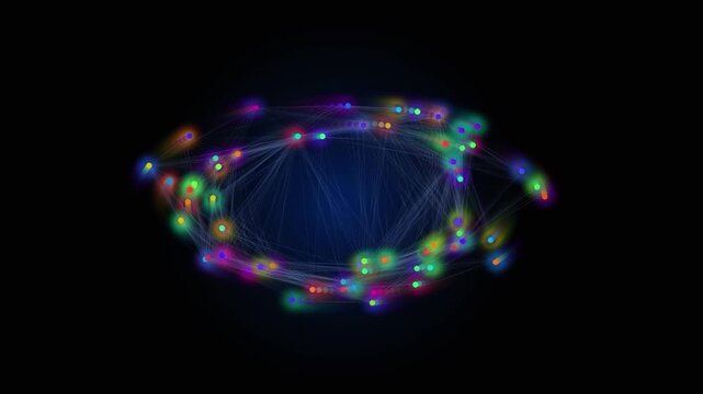 Colorful visualization of qubit motion inside a quantum computer, showing entanglement, error correction, interference, and quantum processing in a futuristic schematic style.