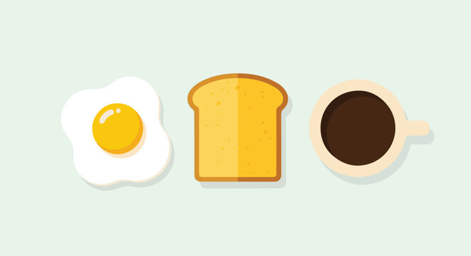 Fried egg and toast on a plate