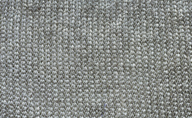 Fototapeta premium Seamless knit shiny texture. White knitted background. Shiny knitted wallpaper with copy space. Grey glittery textile. Winter, holiday, Christmas, sale concept.