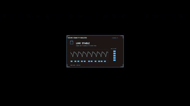 Cyan Secure Communication Status HUD Element
