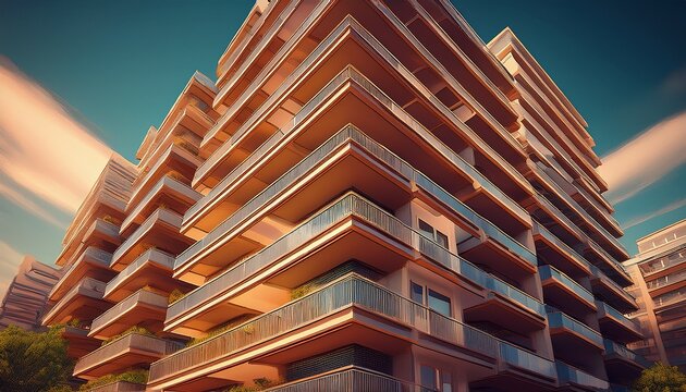 building stacked balcony modules in alternating rhythm viewed from a deep oblique angle 3 jpg