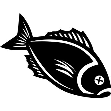 Dead Fish Icon Vector