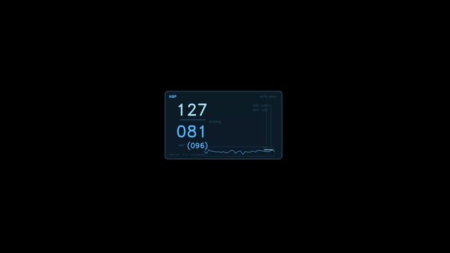 Blue Medical NIBP Blood Pressure Monitor Motion Background Loop