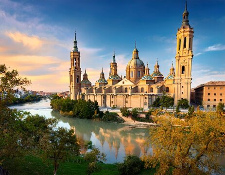 cathedral basilica of our lady of the pillar aragon saragossa in spain
