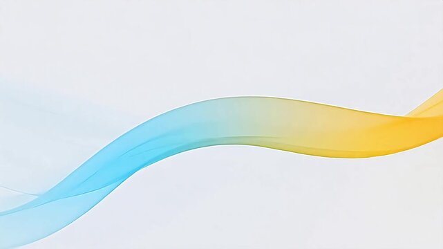 Smooth blue-yellow gradient curve
