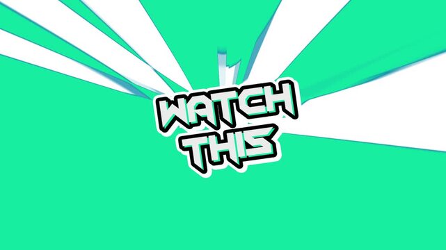 Watch This Advertisement: Dynamic text message on an abstract backdrop, instantly grabs attention with its striking visuals and a clear call to action, perfect for various media.