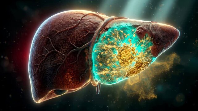 Human Liver Anatomy Animation
